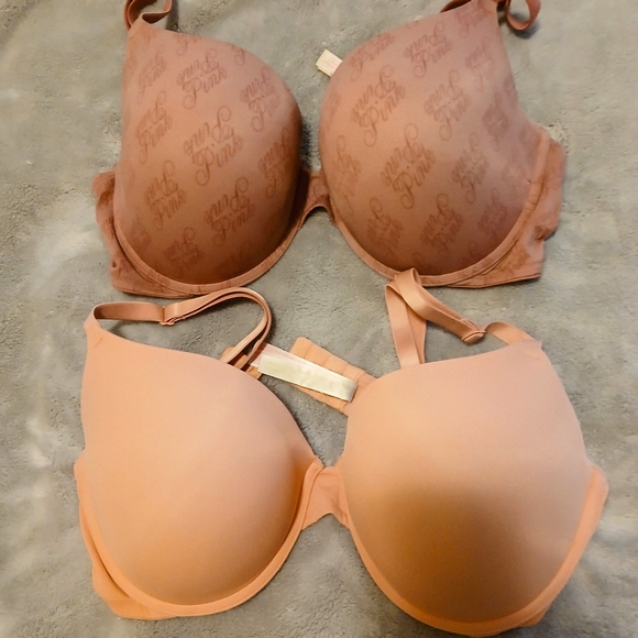Victoria's Secret Peach and Pink Bra Duo - Picture 1 of 5